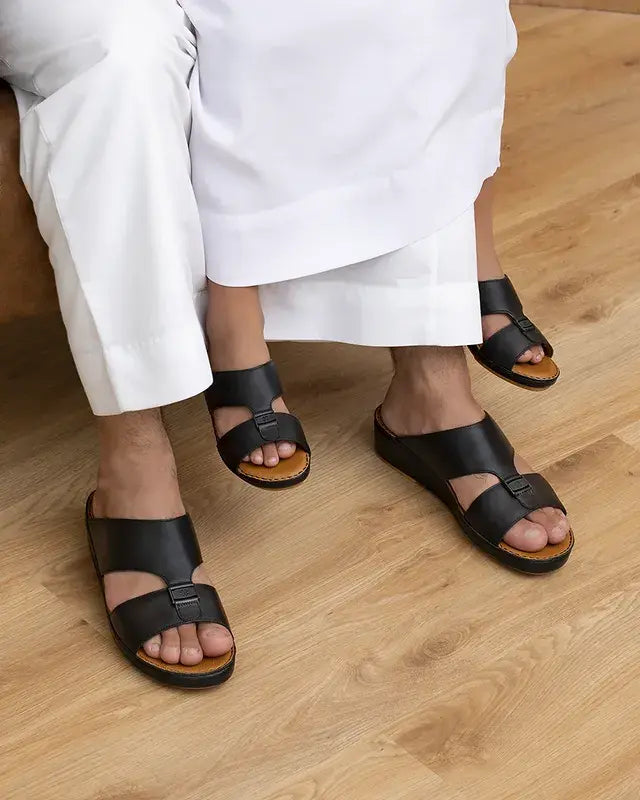 Genuine Leather Arabic Sandals By Chic
