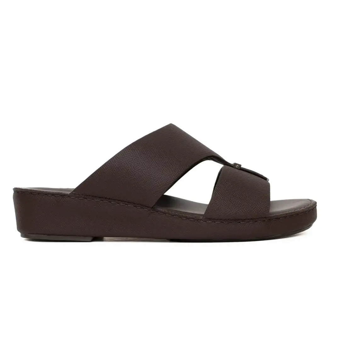 Chic Men Arabic Sandals Saffiano Leather