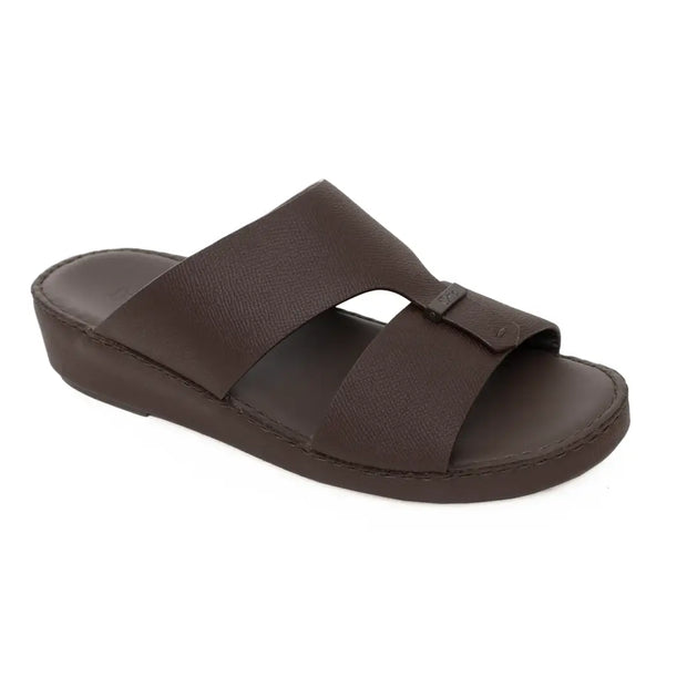Chic Men Arabic Sandals Saffiano Leather