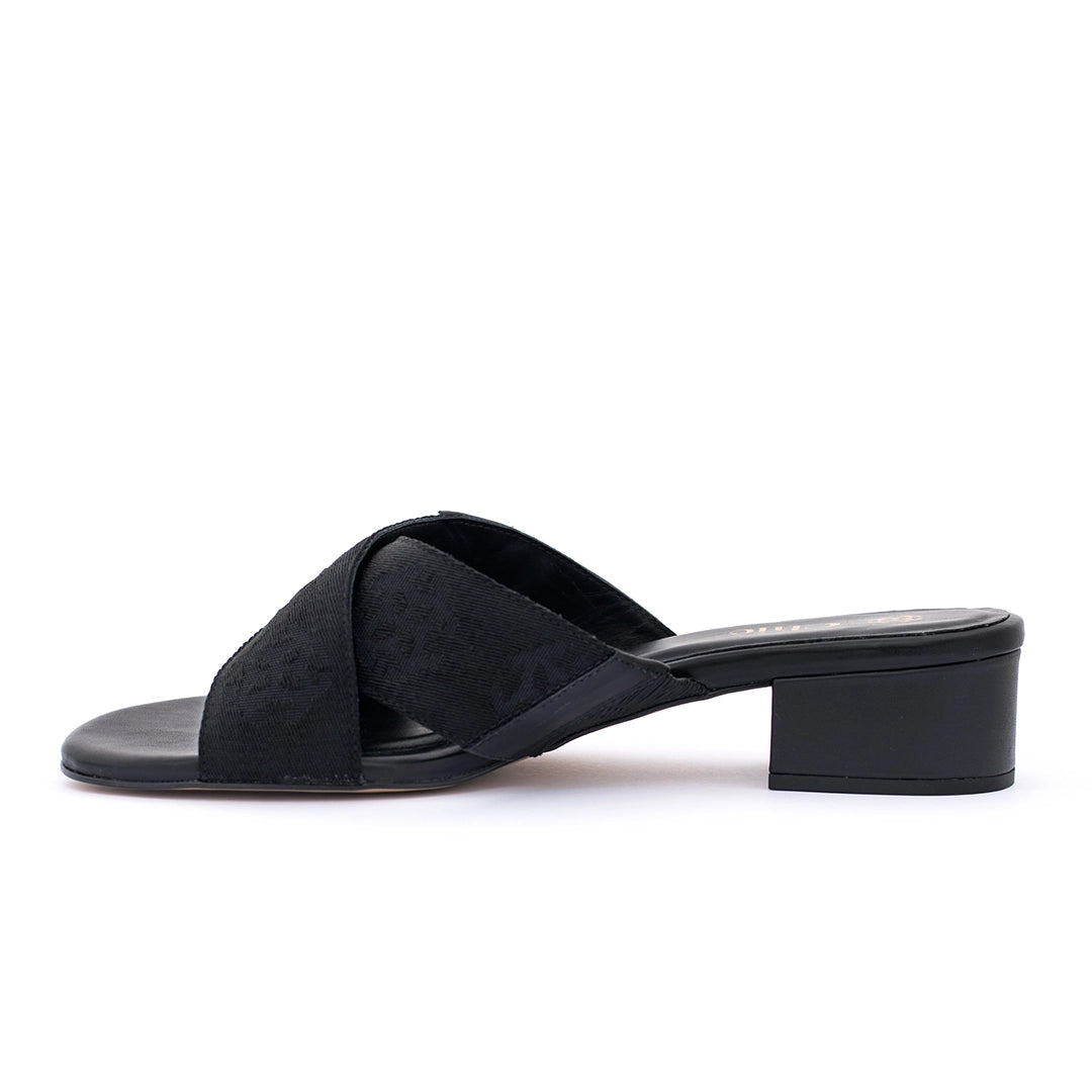 Nappa Leather Block Heel Sandals for Women