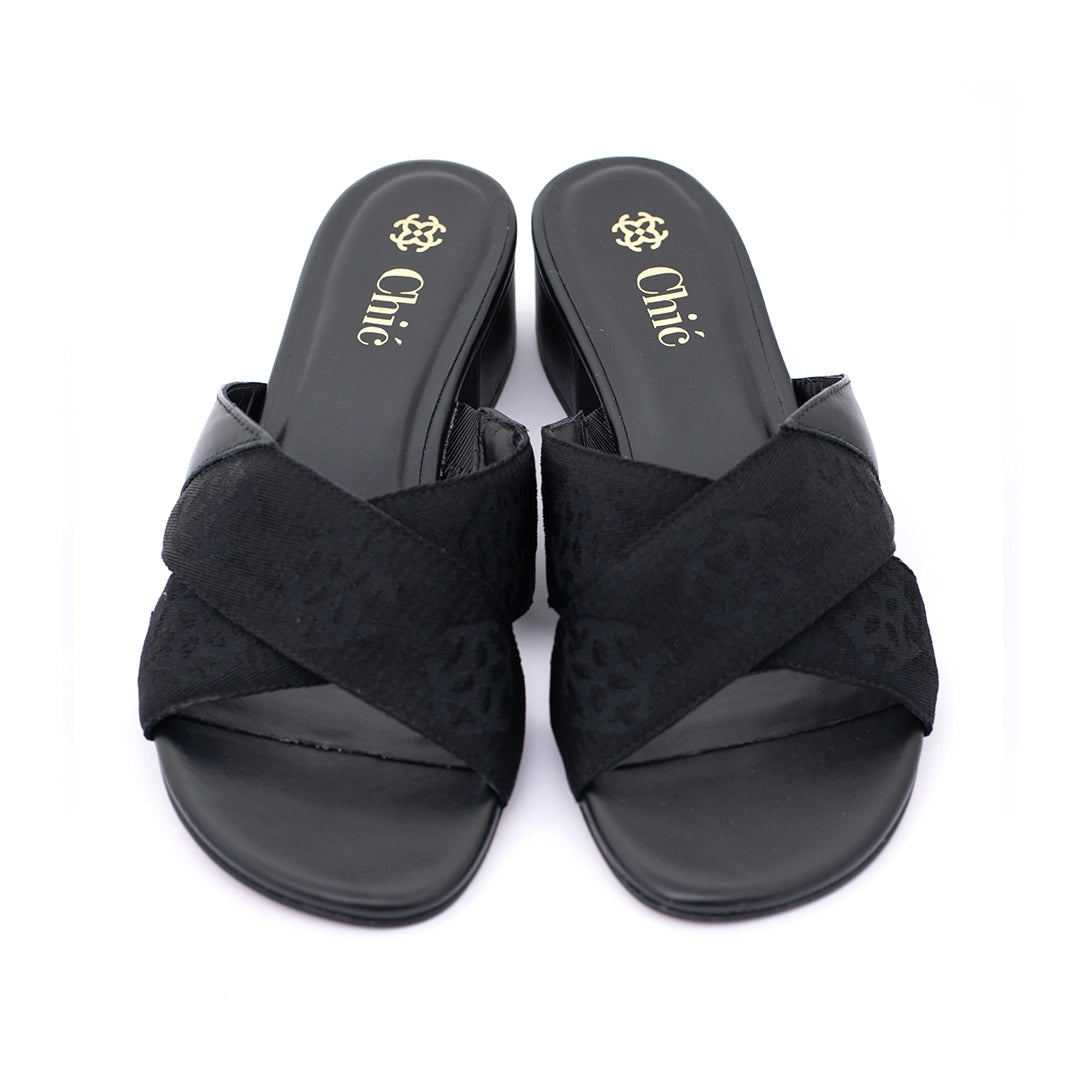 Nappa Leather Block Heel Sandals for Women