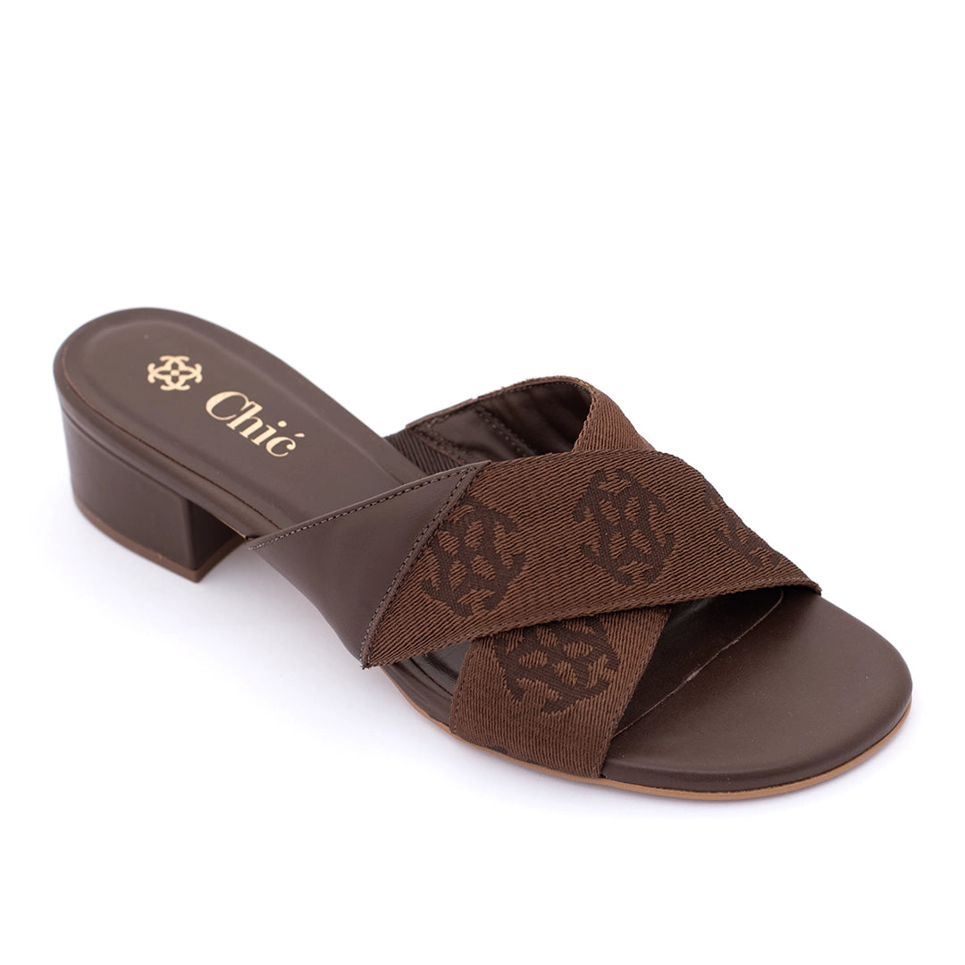 Nappa Leather Block Heel Sandals for Women