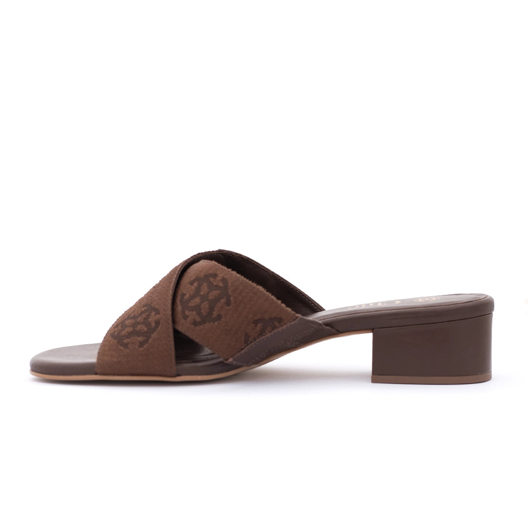 Nappa Leather Block Heel Sandals for Women