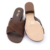 Nappa Leather Block Heel Sandals for Women