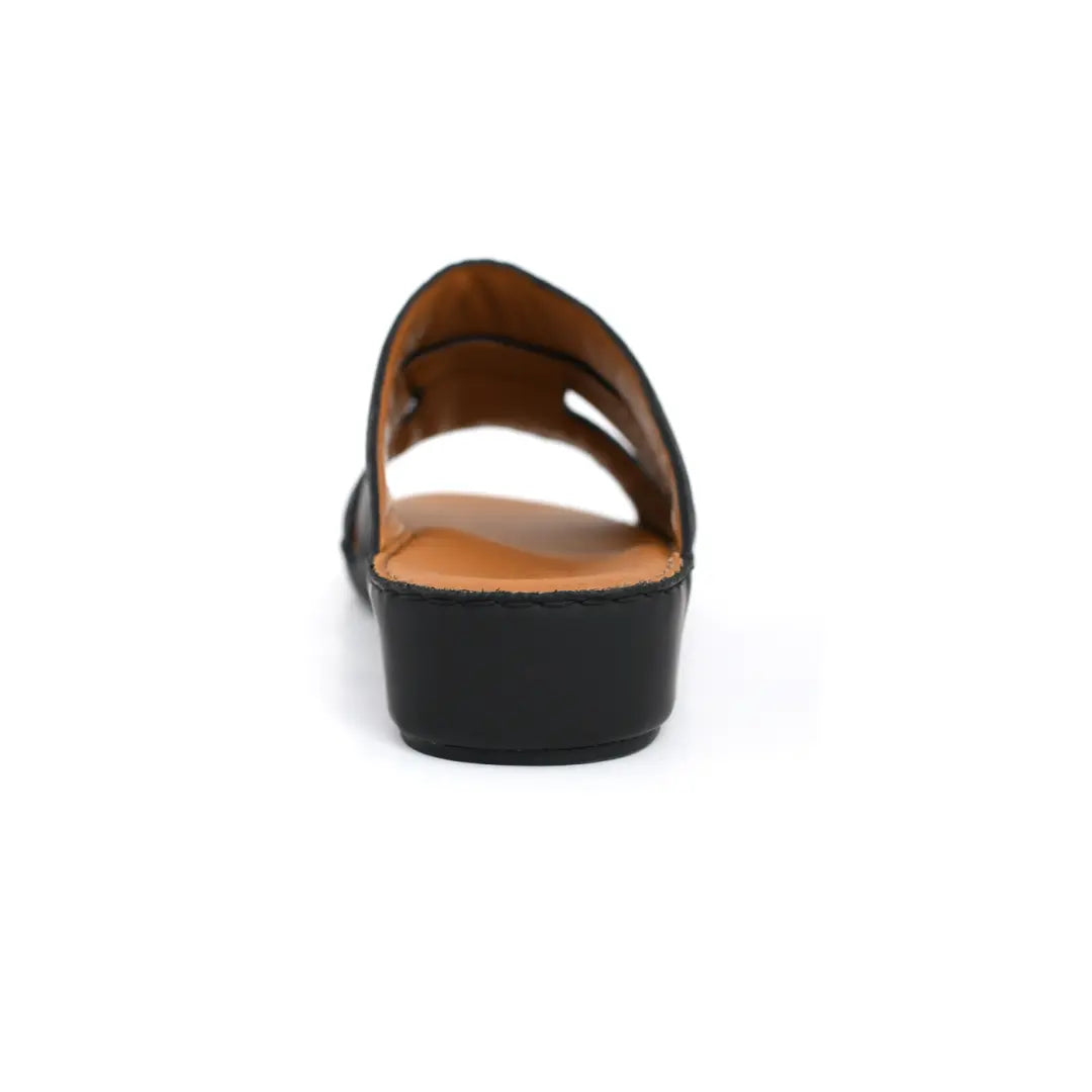 Genuine Calf Leather Rubber Finish Men Sandals