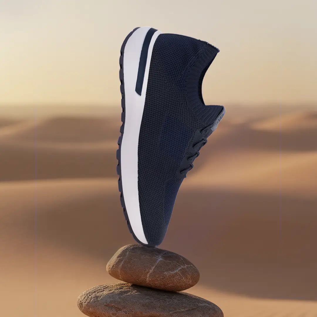 Smart Casual Knitted Upper Sneakers For Men