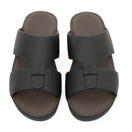 Chic Men Arabic Sandals Saffiano Leather
