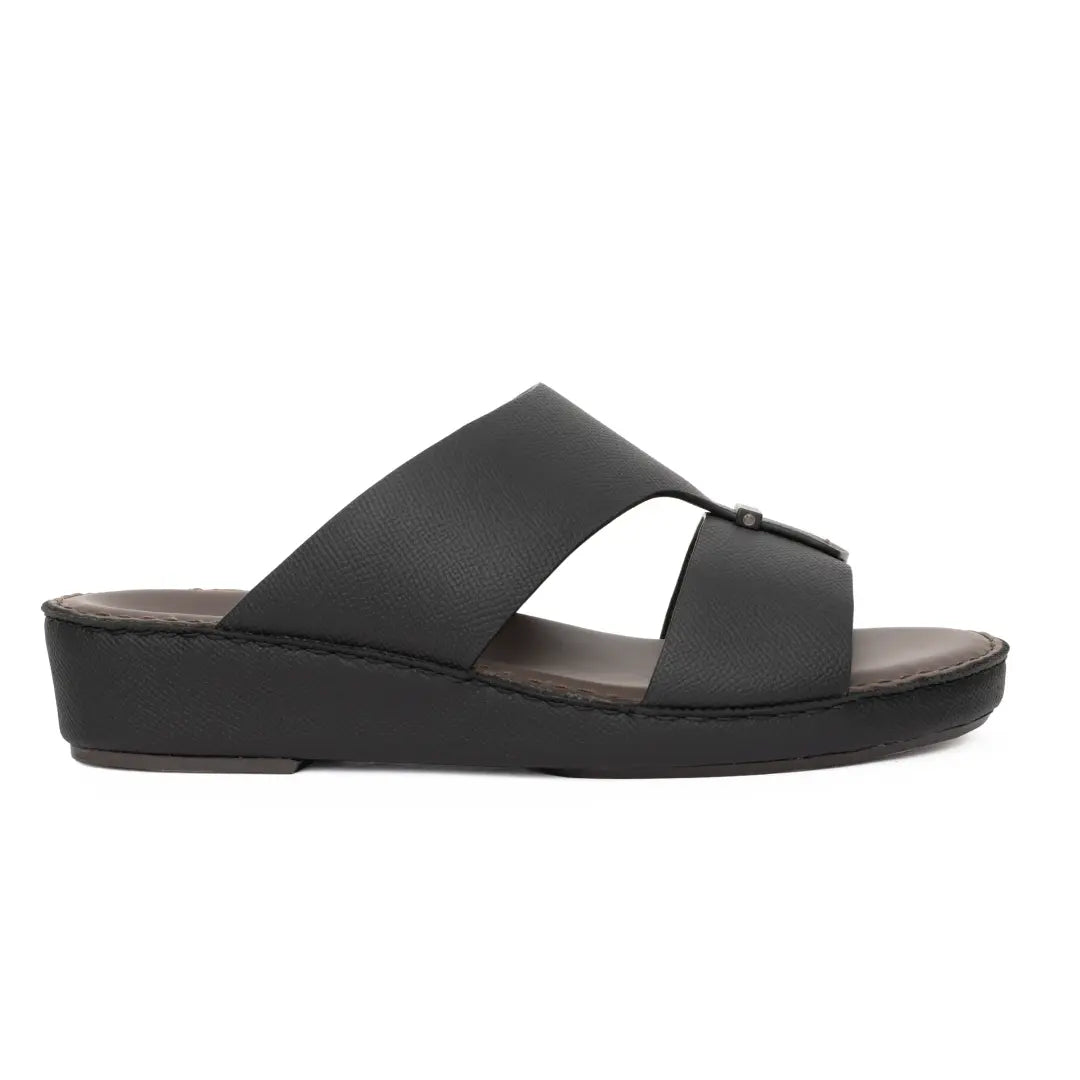Chic Men Arabic Sandals Saffiano Leather