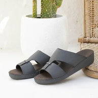 Chic Men Arabic Sandals Saffiano Leather
