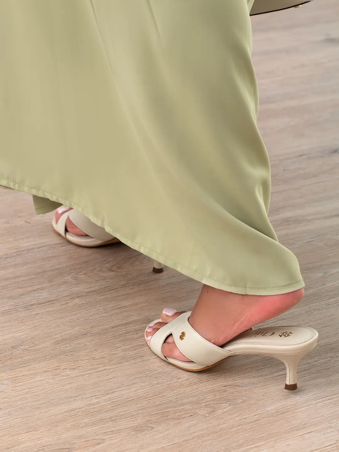 Nappa Leather  Heel Sandals for Women