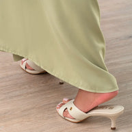 Nappa Leather  Heel Sandals for Women