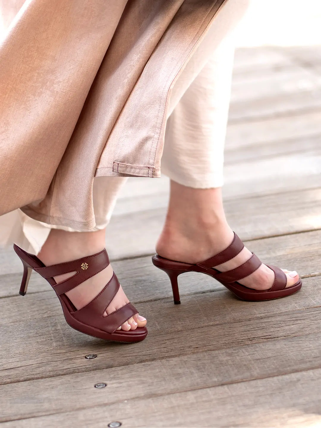 Chic Platform Heel in Soft Leather