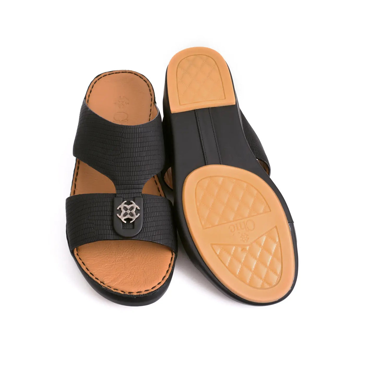 Lizard Textured Arabic Sandal