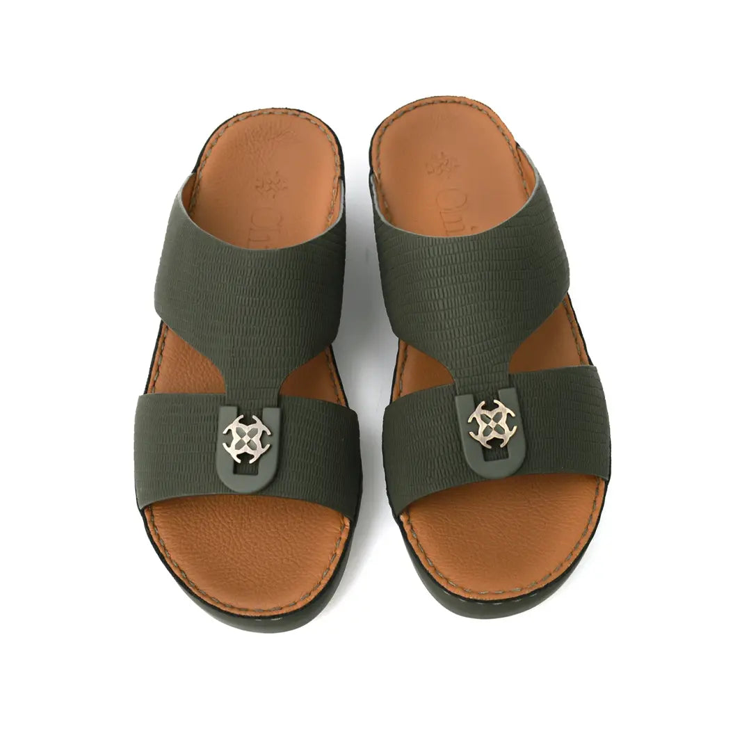 Lizard Textured Arabic Sandal