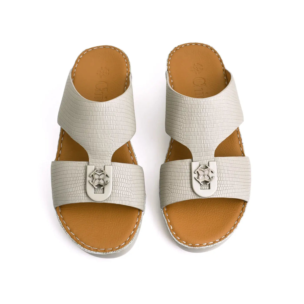 Lizard Textured Arabic Sandal