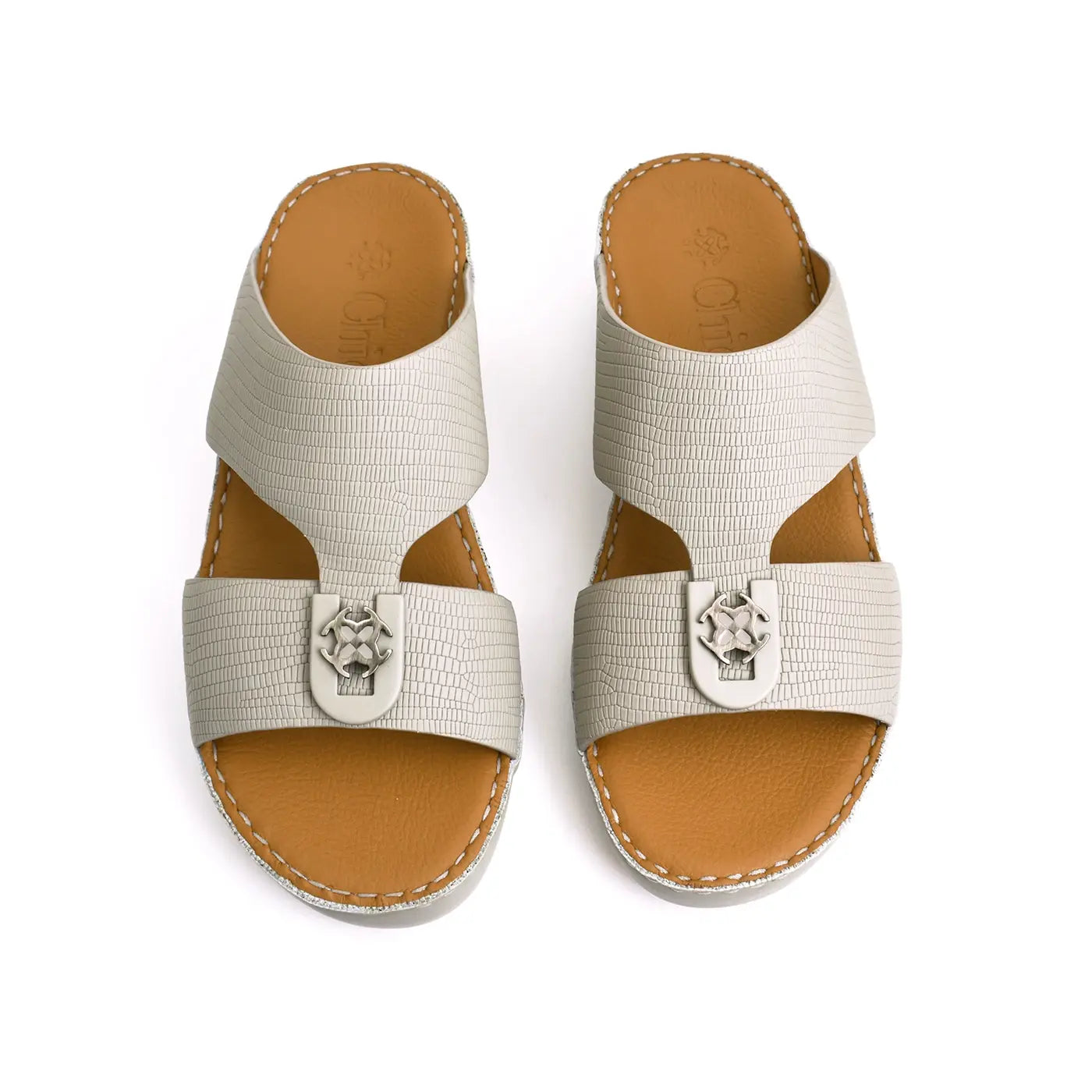 Lizard Textured Arabic Sandal