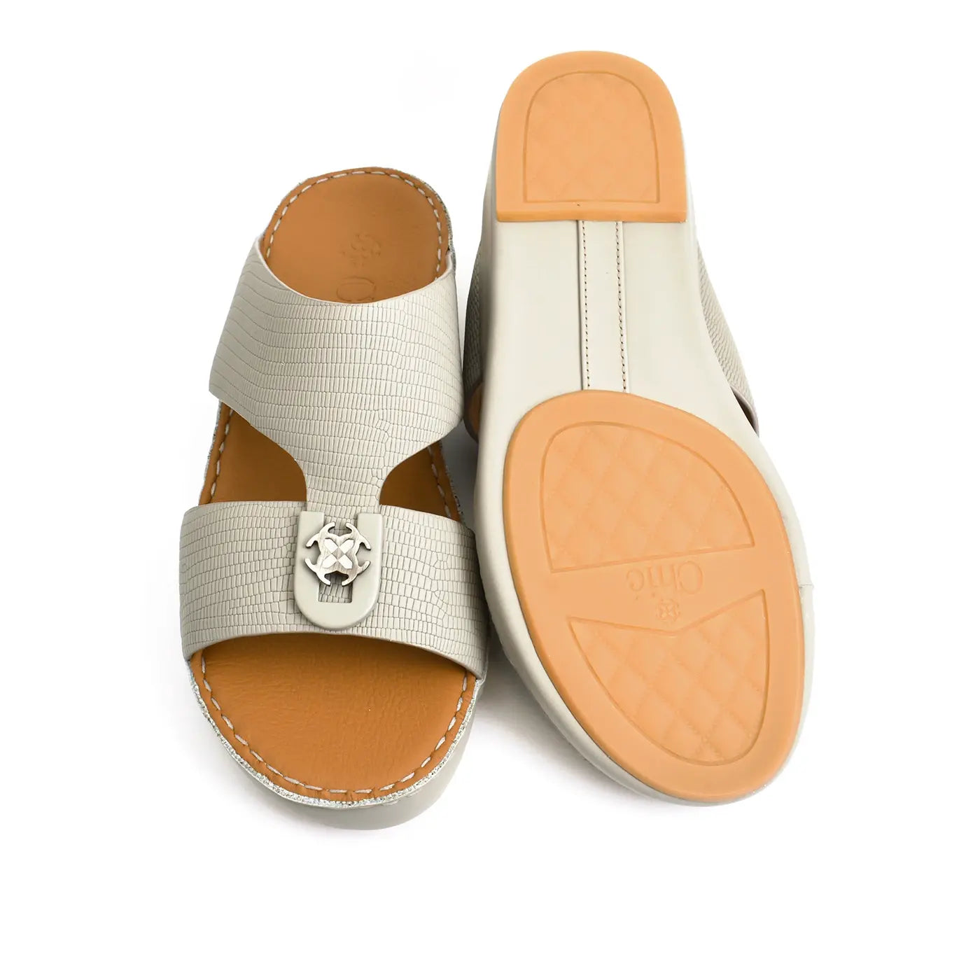 Lizard Textured Arabic Sandal