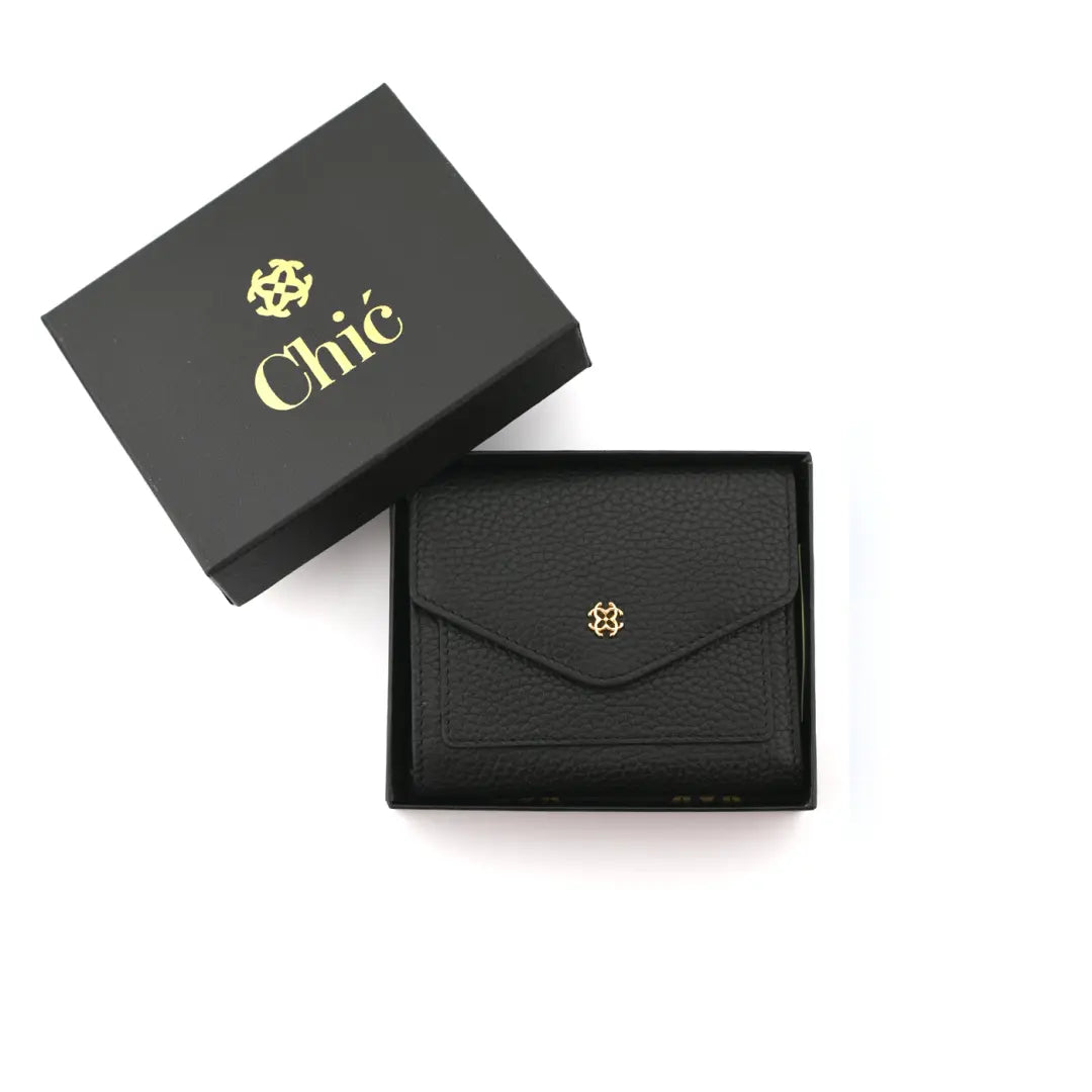 Chic mini trifold wallet for ladies