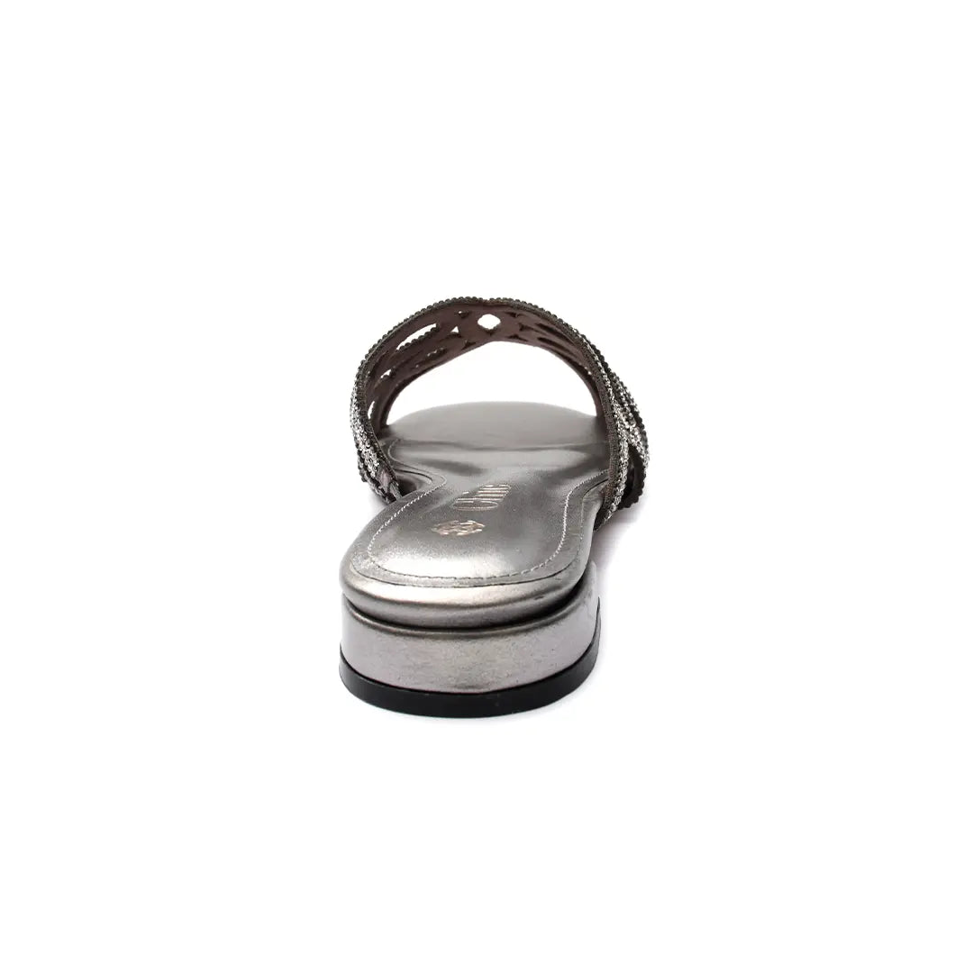 Rhinestone Embellished Flat Slipper