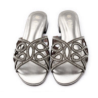 Rhinestone Embellished Flat Slipper