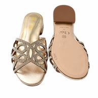 Rhinestone Embellished Flat Slipper
