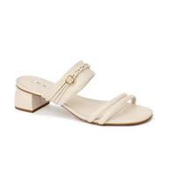 Ladies Classic Block Heel Slippers by Chic