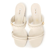 Ladies Classic Block Heel Slippers by Chic