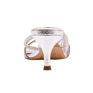 Crystal Embellished Kitten Heel Slipper