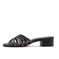 Crystal Embellished Block Heel Slipper
