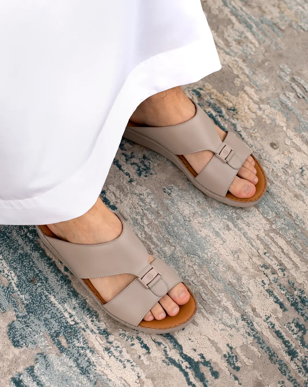 Genuine Leather Arabic Sandals By Chic