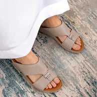 Genuine Leather Arabic Sandals By Chic