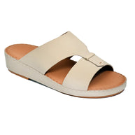 Genuine Rubber Finish Leather Arabic Sandal
