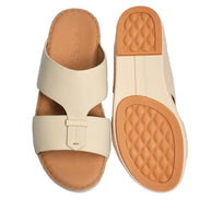 Genuine Rubber Finish Leather Arabic Sandal