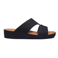 Genuine Rubber Finish Leather Arabic Sandal