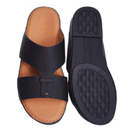 Genuine Rubber Finish Leather Arabic Sandal