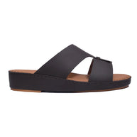 Genuine Rubber Finish Leather Arabic Sandal