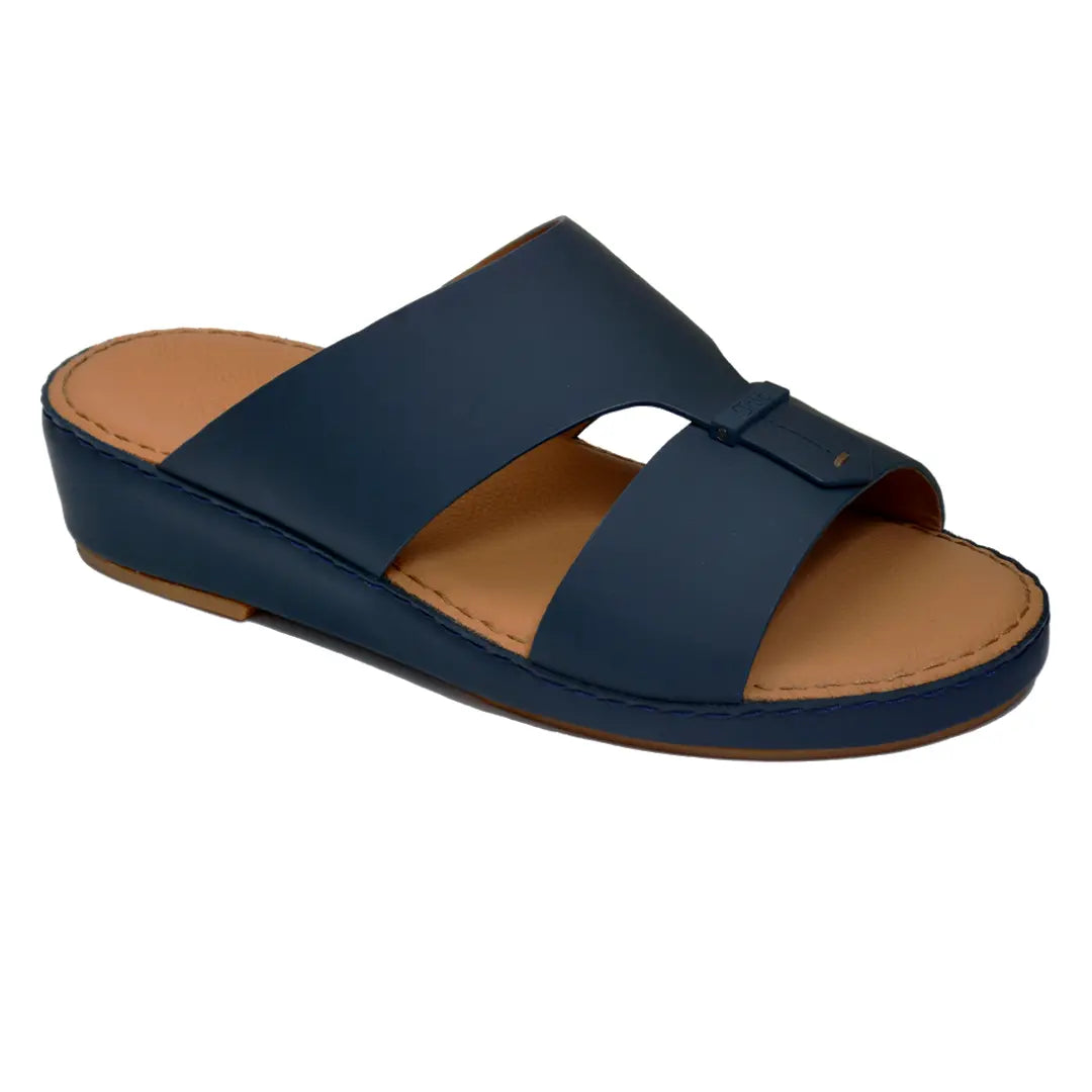 Genuine Rubber Finish Leather Arabic Sandal