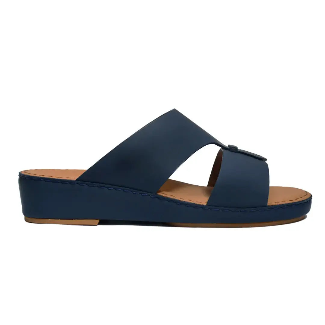 Genuine Rubber Finish Leather Arabic Sandal