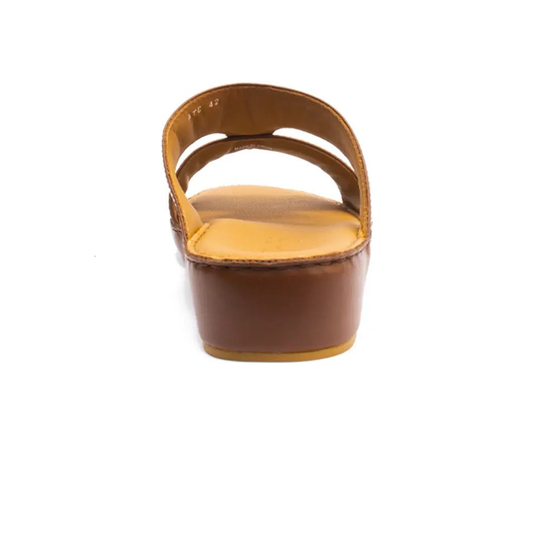 Men’s Genuine Leather Arabic Slippers with Signature Buckle