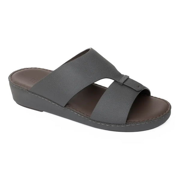 Chic Men Arabic Sandals Saffiano Leather