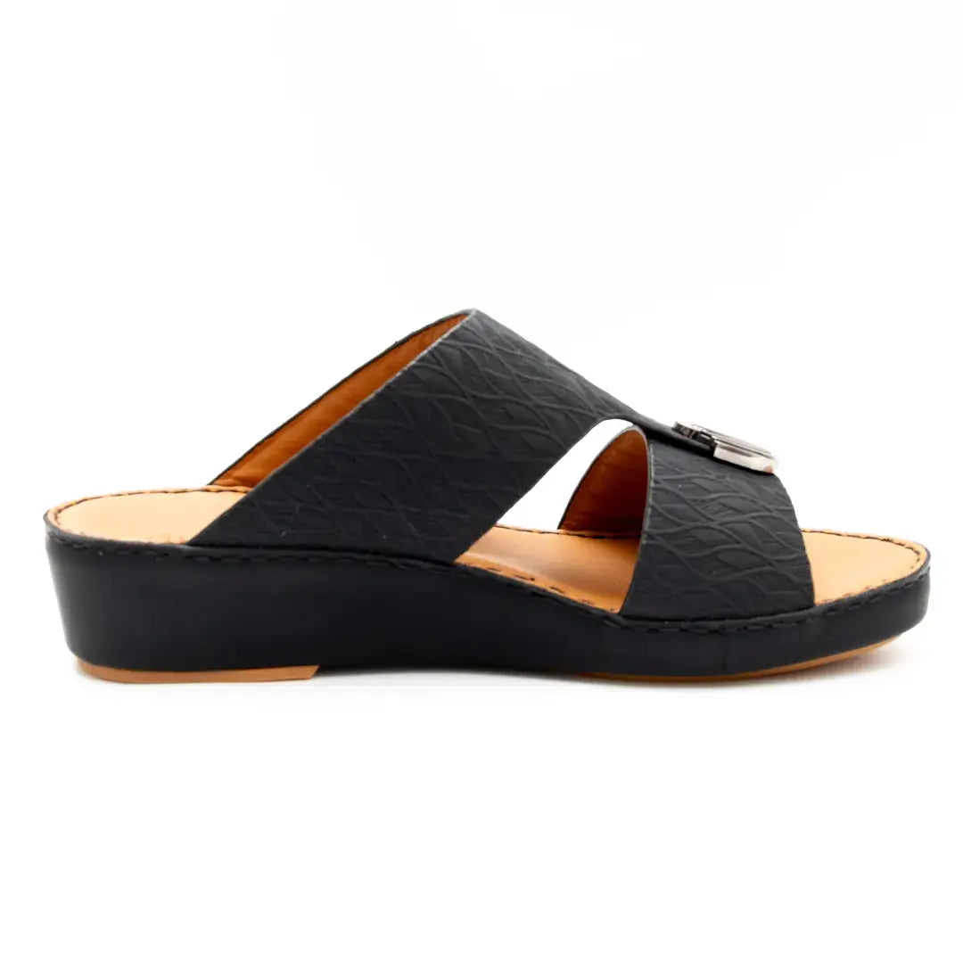 Embossed Calf Leather Sandals