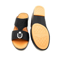 Embossed Calf Leather Sandals