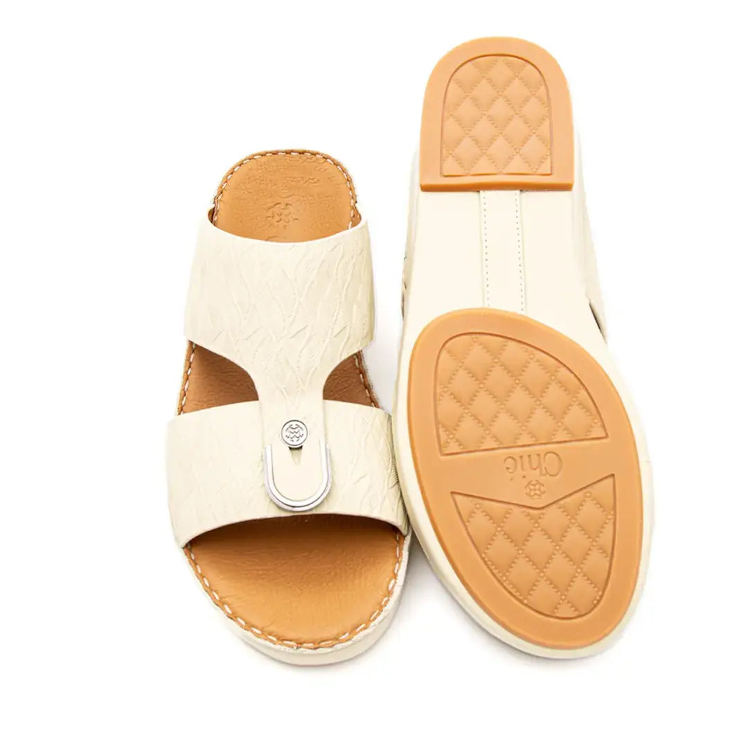 Embossed Calf Leather Sandals