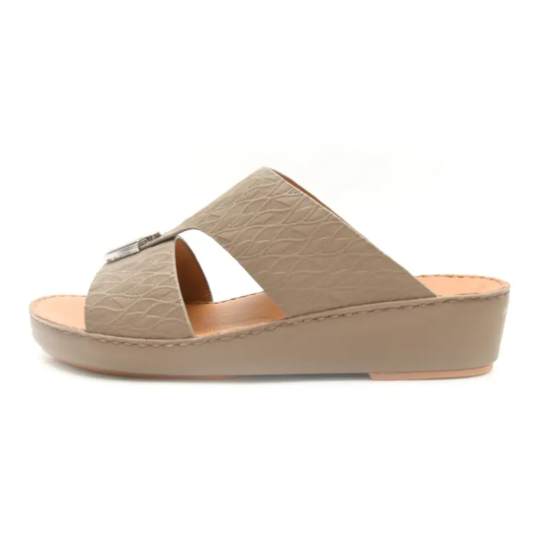 Embossed Calf Leather Sandals