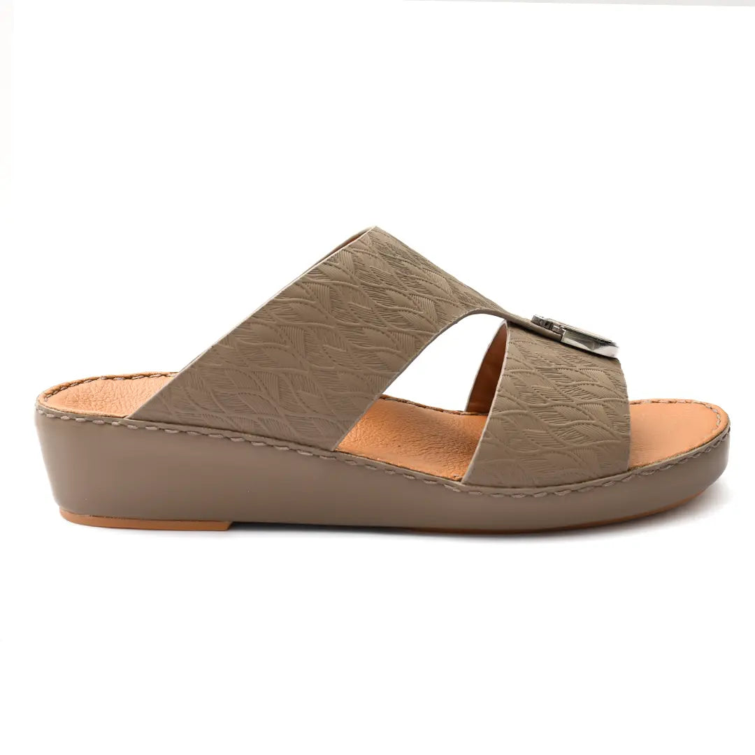 Embossed Calf Leather Sandals