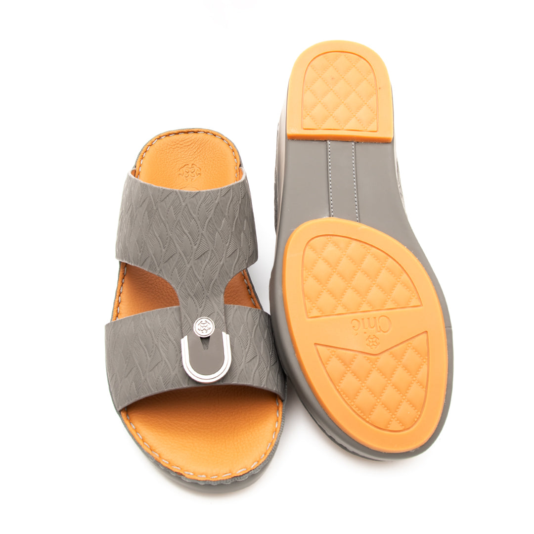 Embossed Calf Leather Sandals