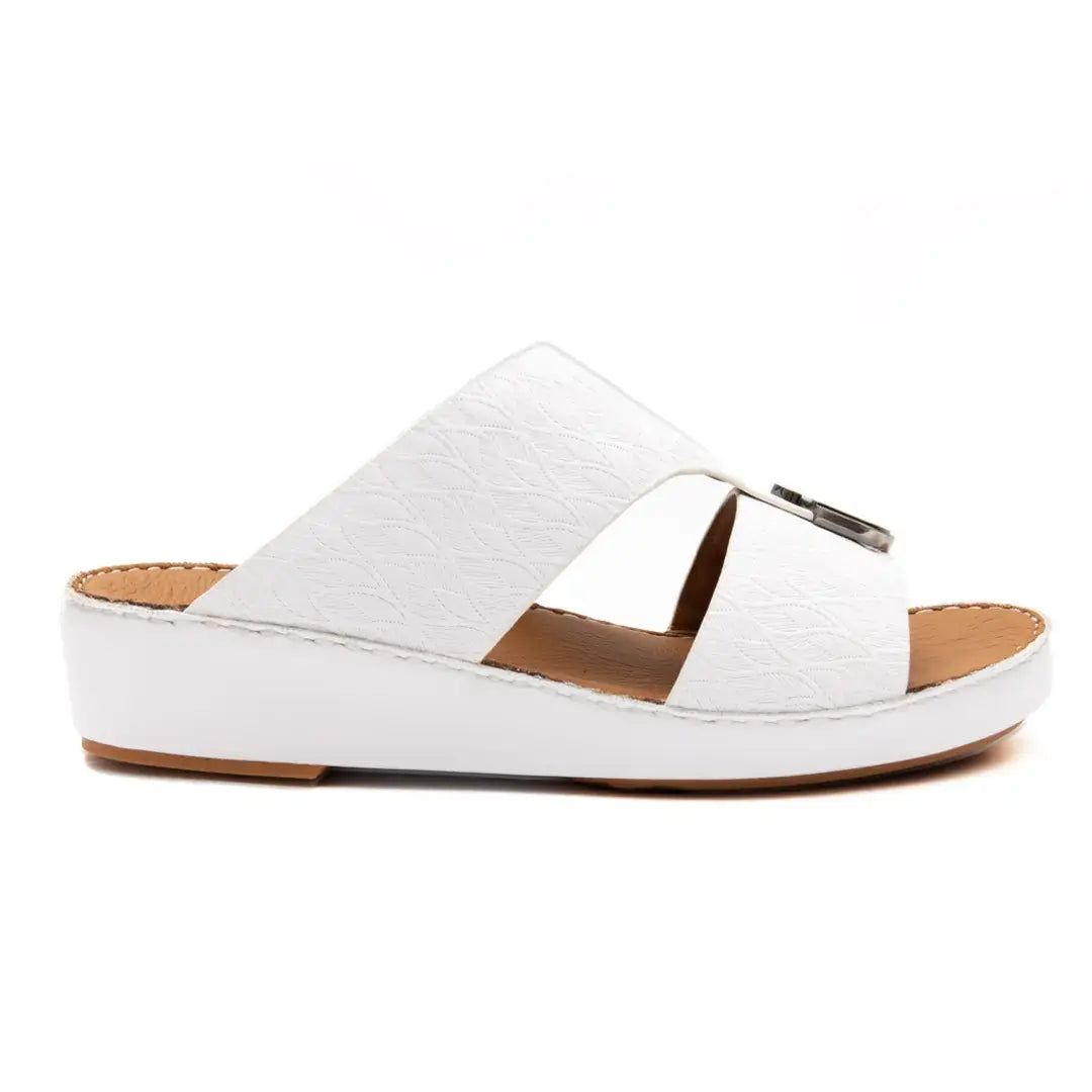 Embossed Calf Leather Sandals