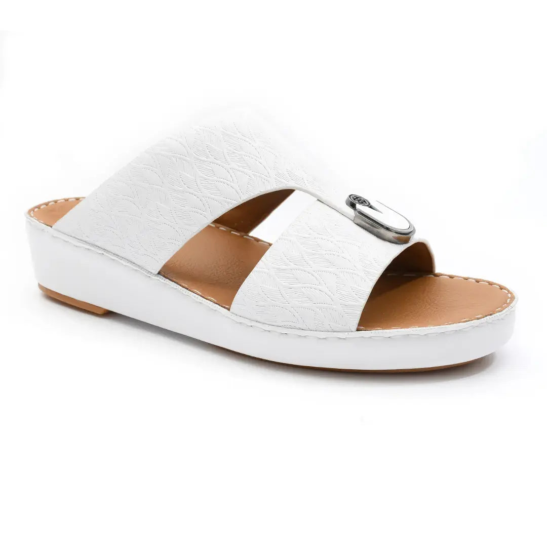 Embossed Calf Leather Sandals