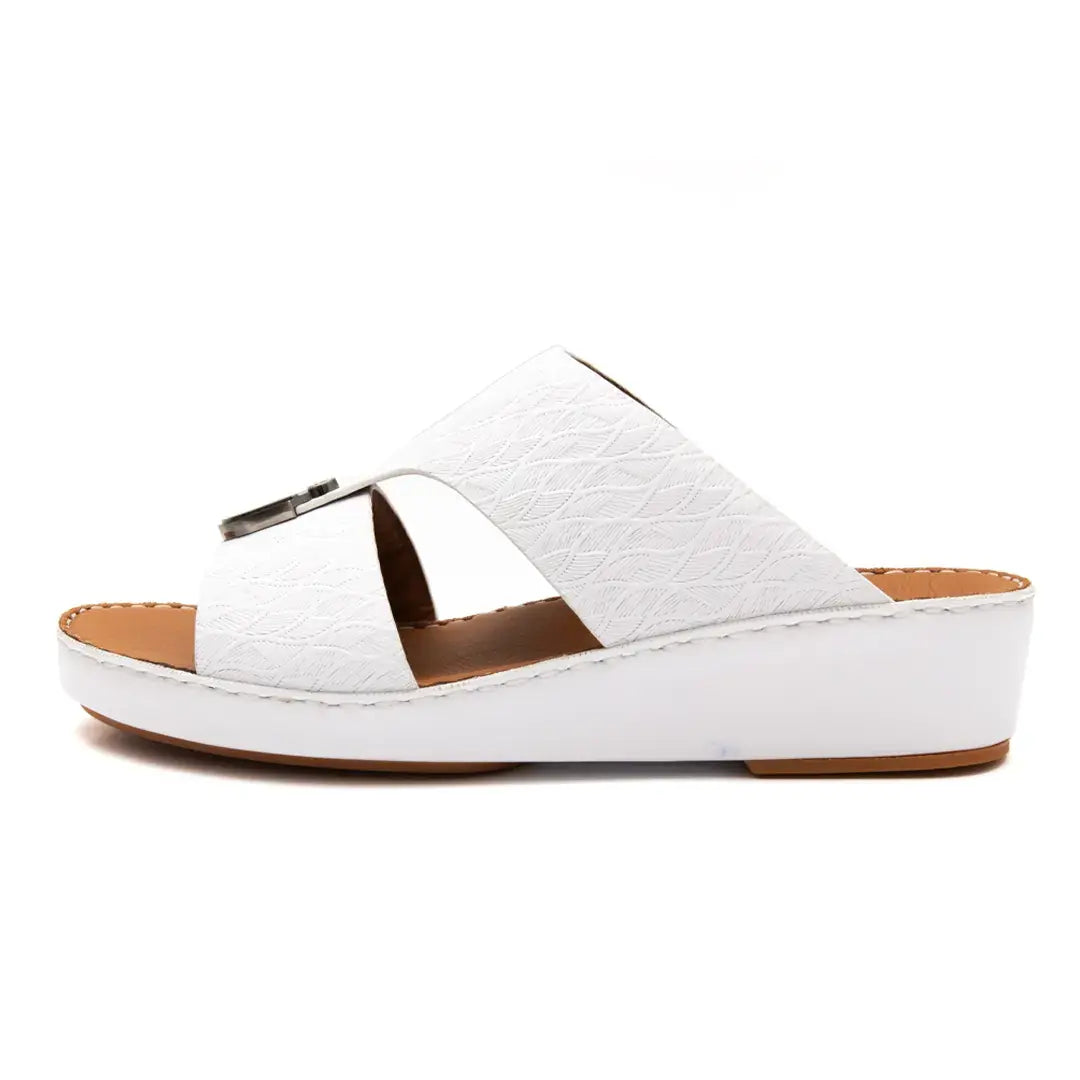 Embossed Calf Leather Sandals