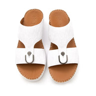 Embossed Calf Leather Sandals
